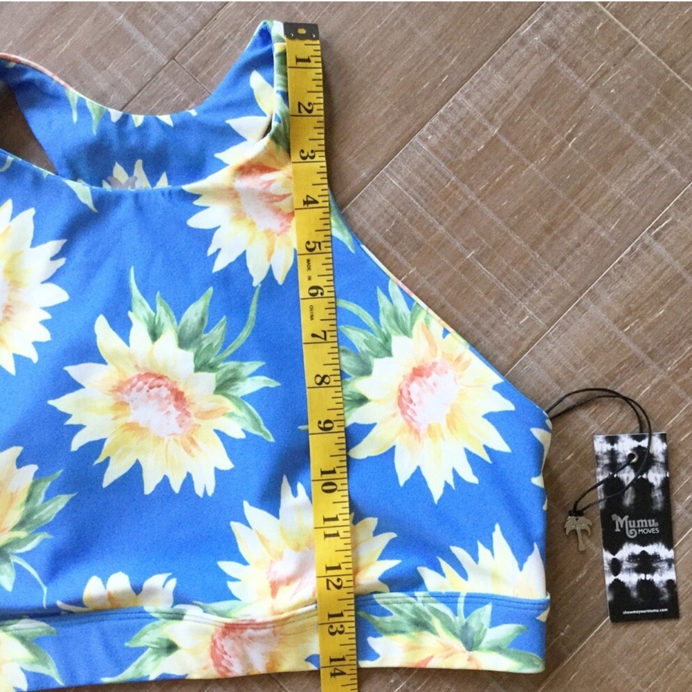 NWT Show Me Your Mumu Arc Sports Bra Sunflowers XL - Picture 5 of 8